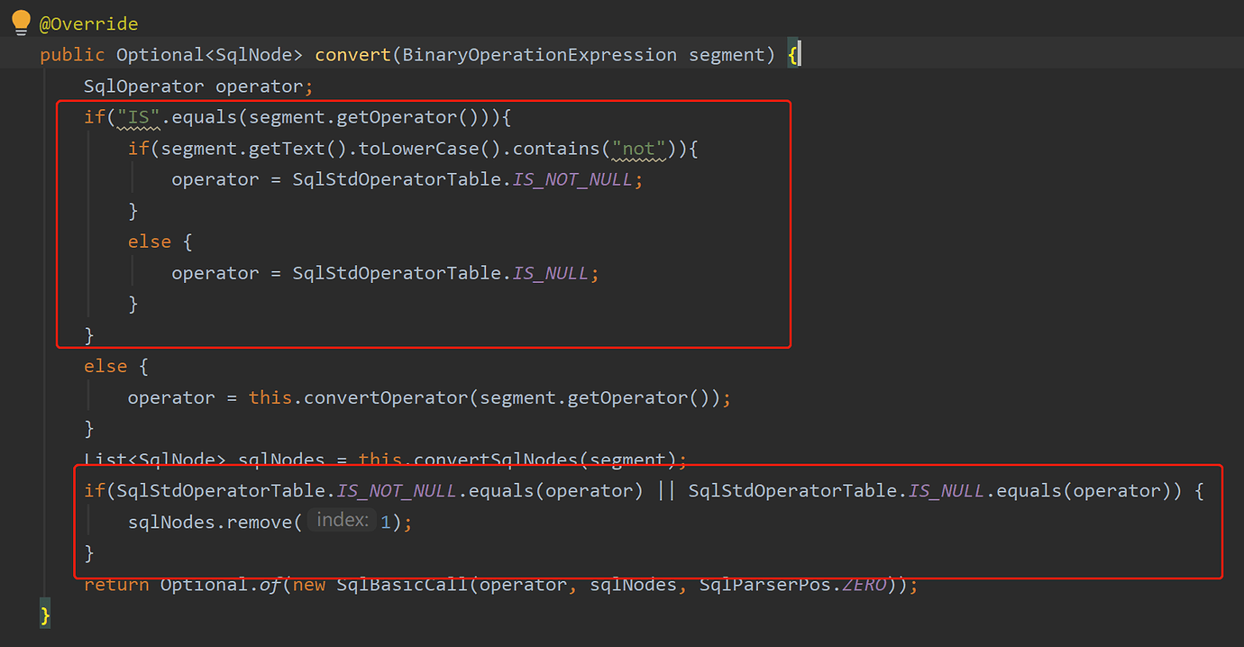 Shardingsphere jdbc 5 3 2 is null ifnull 